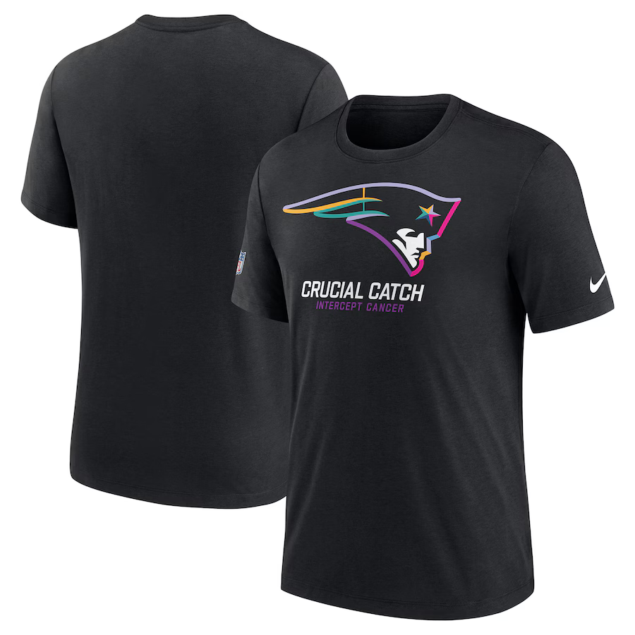 Men New England Patriots 2024 Nike NFL black T shirts